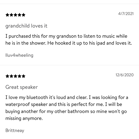 NEW ADURO AQUASOUND SHOWER SPEAKER WATERPROOF WIRELESS SPEAKER (BLACK) - Picture 9 of 16